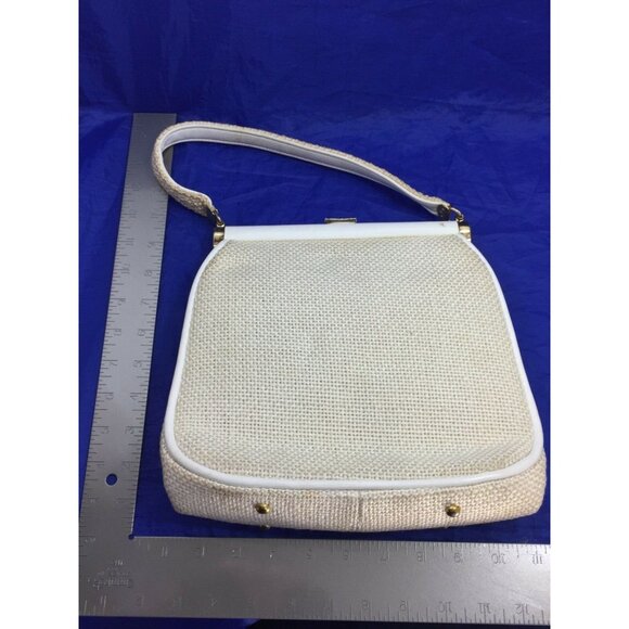 Vintage Mid Century Mod Designer Needlepoint Purse JR Florida 26082 - Picture 3 of 10